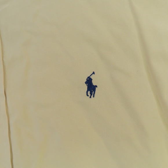 Ralph Lauren Polo Shirt Mens Large Brown Tan Solid Long Sleeve Blake Pony - Picture 2 of 9